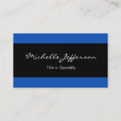 Sapphire Blue Black, contemedendy rendy Visitekaartje (Voorkant)