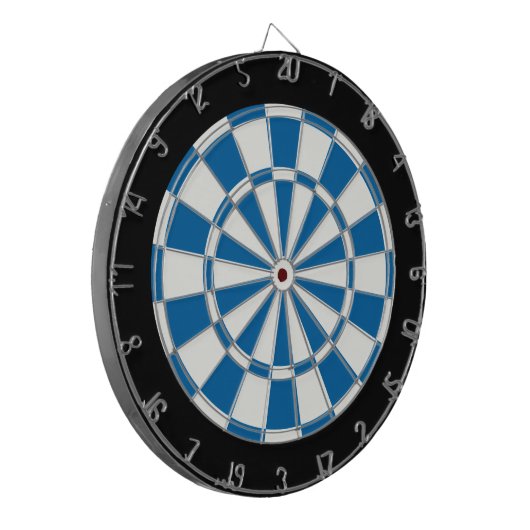 Sapphire Blue Black en White Dartbord (Voorkant Links)