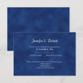 Sapphire Blue Bow 45th Jubileum Response Kaart (Voorkant / Achterkant)