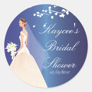 Sapphire Blue Bride Vrijgezellenfeest Sticker