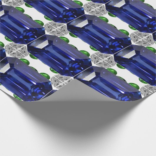 Sapphire Blue Cadeaupapier (Hoek)