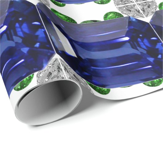 Sapphire Blue Cadeaupapier (Rol Hoek)