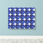 Sapphire Blue Canvas Afdruk (Insitu (Houten vloer))