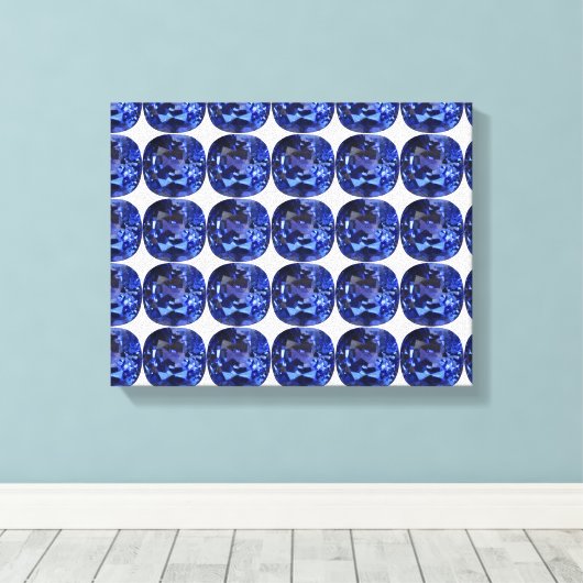 Sapphire Blue Canvas Afdruk (Insitu (Houten vloer))