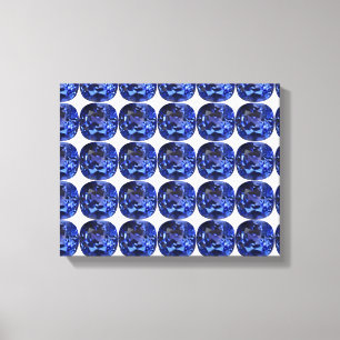 Sapphire Blue Canvas Afdruk