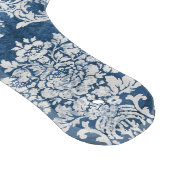 Sapphire Blue  Damask Pattern en Name Snijplank (Hoek)