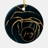 sapphire blue en gold joy photoornaming keramisch ornament (Voorkant)