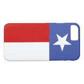 Sapphire Blue en Red Texas Flag Case-Mate iPhone Case (Achterkant (Horizontaal))