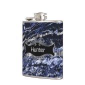 Sapphire Blue en Silver Heupfles (Links)