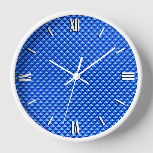 Sapphire blue, enamel look, bestudeerd raster (Voorkant)
