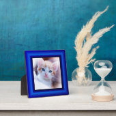 Sapphire Blue Faux Lijst Square Photo Border Fotoplaat (Insitu)