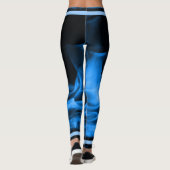 Sapphire Blue Flame Leggings (Achterkant)
