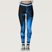 Sapphire Blue Flame Leggings (Voorkant)