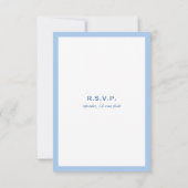 Sapphire Blue Infinity Hand Clasp Wedding RSVP (Achterkant)