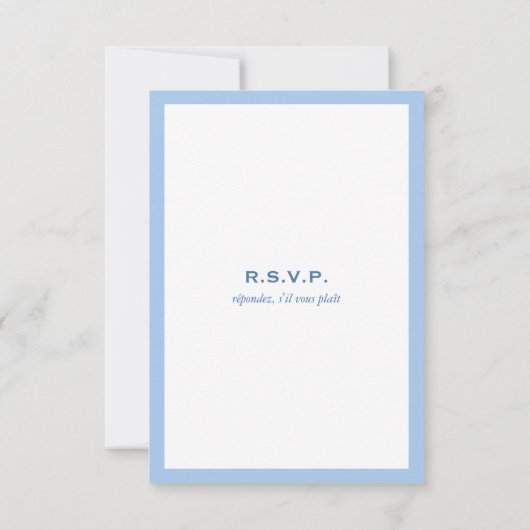 Sapphire Blue Infinity Hand Clasp Wedding RSVP Kaartje (Achterkant)