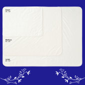 Sapphire Blue, Jubileum foto geschenken, gezellig Sherpa Deken