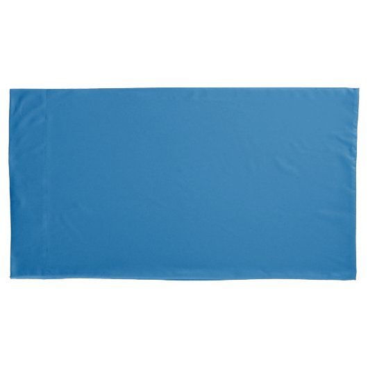 Sapphire Blue King Sized Single Pillowcase Kussensloop (Voorkant)