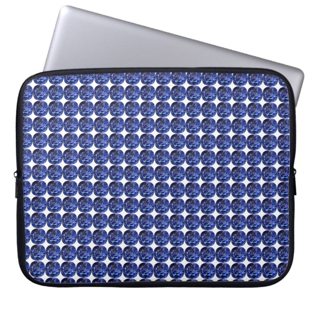 Sapphire Blue Laptop Sleeve (Voorkant)