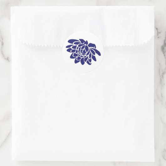 Sapphire Blue Lotus Flower Sticker (Tas)