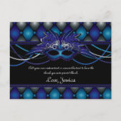 Sapphire Blue, Masquerade Dank u kaarten (Voorkant)