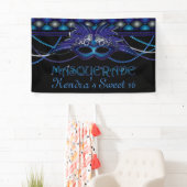 Sapphire Blue, Masquerade Party Spandoek (Insitu)