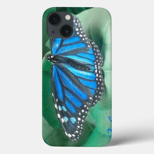 Sapphire Blue Monarch Butterfly iPad Case (Achterkant)