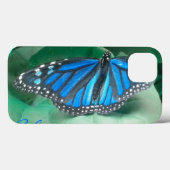 Sapphire Blue Monarch Butterfly iPad Case (Achterkant (horizontaal))