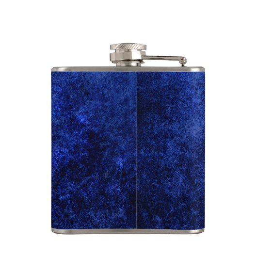 Sapphire Blue | Monogram kobalt Azure Bridal Party Heupfles (Achterkant)