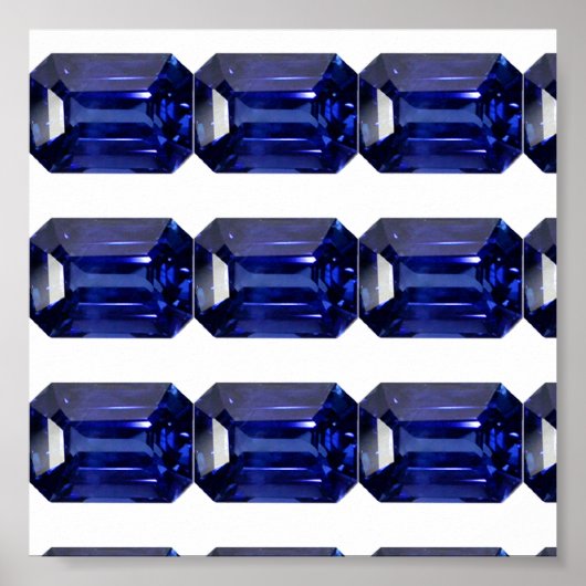 Sapphire Blue Poster (Voorkant)