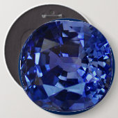 Sapphire Blue Ronde Button 6,0 Cm (Voorkant /achterkant)