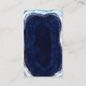 Sapphire Blue Roos Gouden Geode Rock Bruiloft Deta Informatiekaartje (Achterkant)