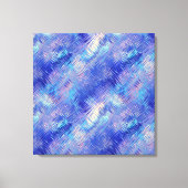 Sapphire Blue Scribged Texture Canvas Afdruk (Voorkant)