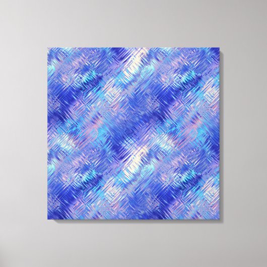 Sapphire Blue Scribged Texture Canvas Afdruk (Voorkant)