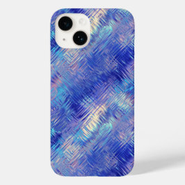 Sapphire Blue Scribged Texture Case-Mate iPhone Case