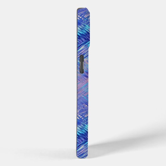 Sapphire Blue Scribged Texture Case-Mate iPhone Case (Achterkant / Rechts)