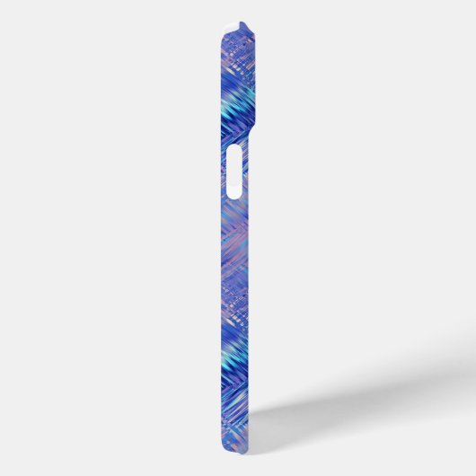 Sapphire Blue Scribged Texture Case-Mate iPhone Case (Achterkant / Rechts)