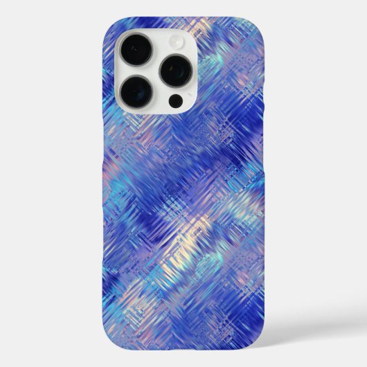 Sapphire Blue Scribged Texture Case-Mate iPhone Case (Achterkant)
