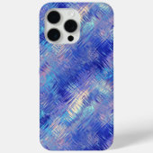 Sapphire Blue Scribged Texture Case-Mate iPhone Case (Achterkant)