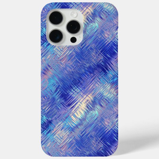 Sapphire Blue Scribged Texture Case-Mate iPhone Case (Achterkant)