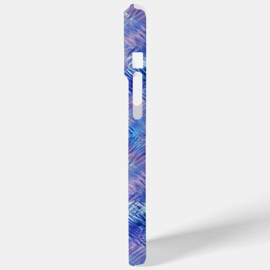 Sapphire Blue Scribged Texture Case-Mate iPhone Case (Achterkant / Links)