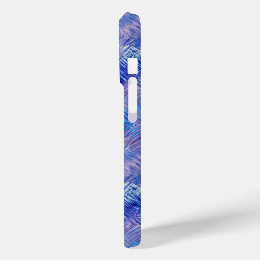 Sapphire Blue Scribged Texture Case-Mate iPhone Case (Achterkant / Links)