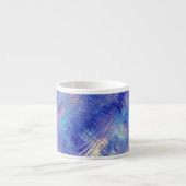 Sapphire Blue Scribged Texture Espresso Kop (Voorkant)