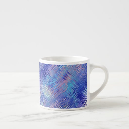 Sapphire Blue Scribged Texture Espresso Kop (Rechts)