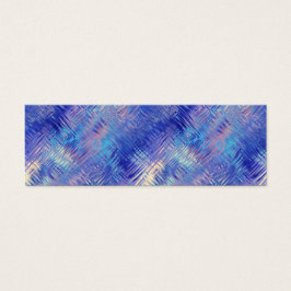 Sapphire Blue Scribged Texture Mini Visitekaartjes