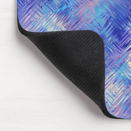 Sapphire Blue Scribged Texture Muismat (Hoek)