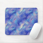 Sapphire Blue Scribged Texture Muismat (Met muis)