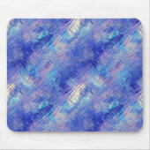 Sapphire Blue Scribged Texture Muismat (Voorkant)