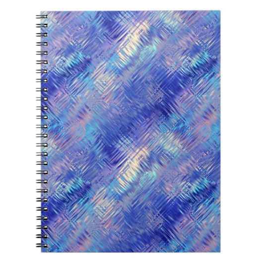 Sapphire Blue Scribged Texture Notitieboek (Voorkant)