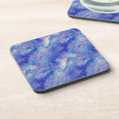 Sapphire Blue Scribged Texture Onderzetter (Linkerzijde)