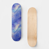 Sapphire Blue Scribged Texture Persoonlijk Skateboard (Voorkant)